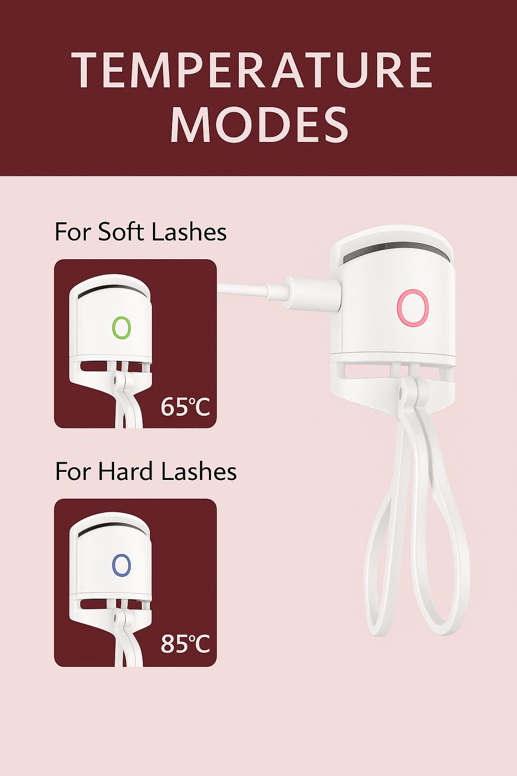 Portable Electric Heated Eyelash Curler